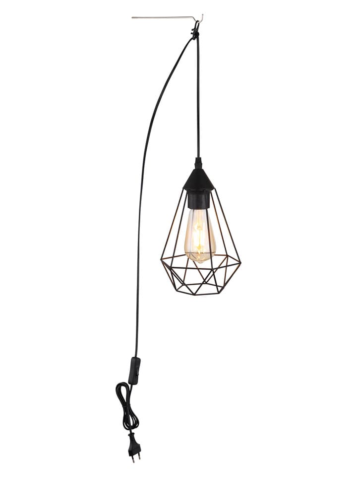 Globo lighting Lampa wisząca "Zachary" w kolorze czarnym - wys. 26 x Ø 17 cm rozmiar: onesize