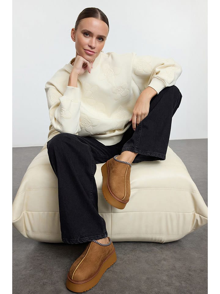 trendyol Botki w kolorze jasnobrązowym rozmiar: 40