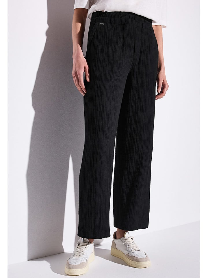 Street One Spodnie w kolorze czarnym rozmiar: 42/L30