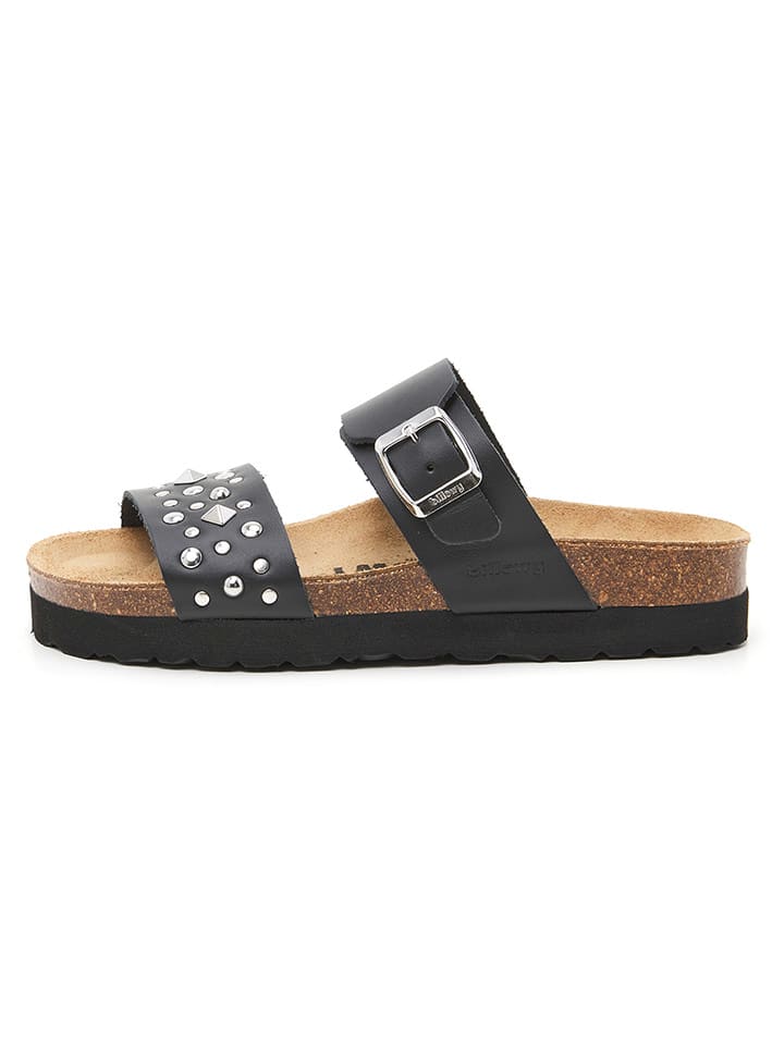 billowy Skórzane klapki w kolorze czarnym rozmiar: 41