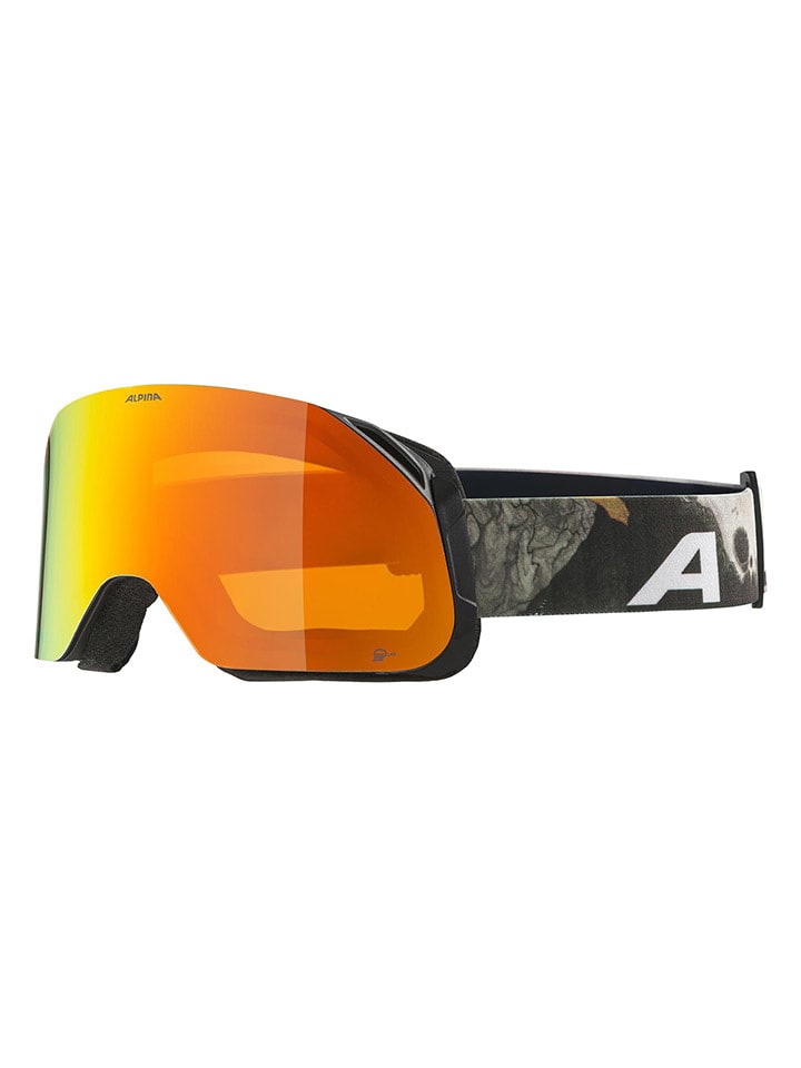 Alpina Gogle narciarskie "Blackcomb" w kolorze czarno-pomarańczowym rozmiar: onesize
