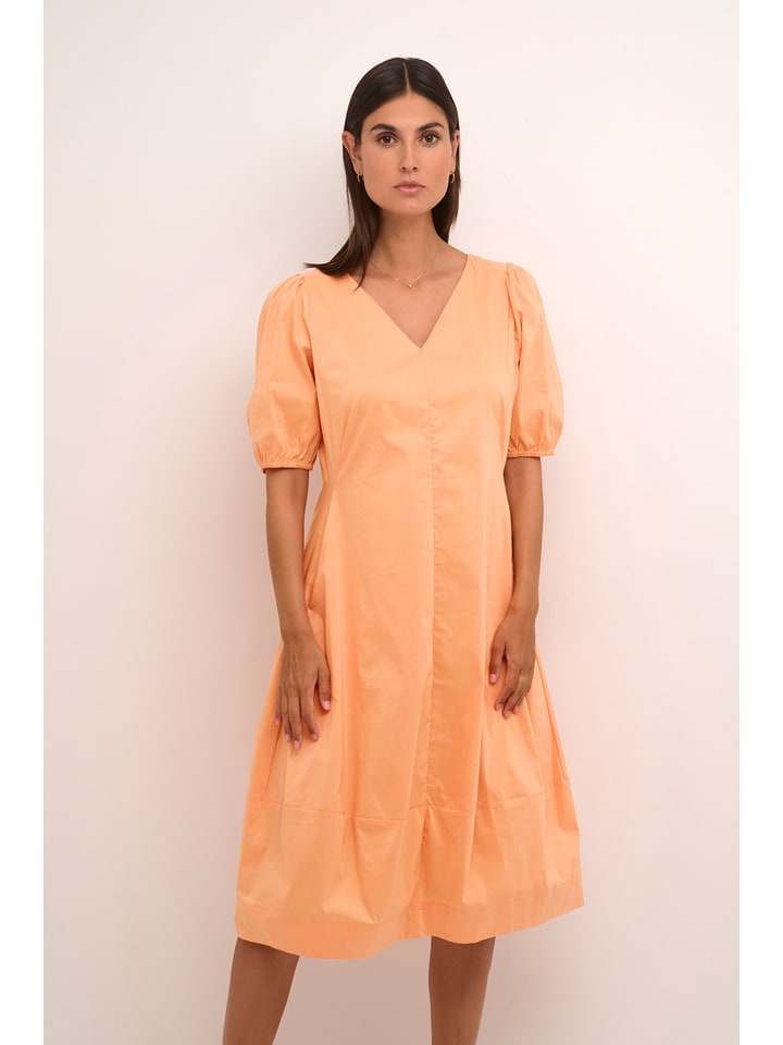 CULTURE Sukienka w kolorze pomarańczowym rozmiar: M