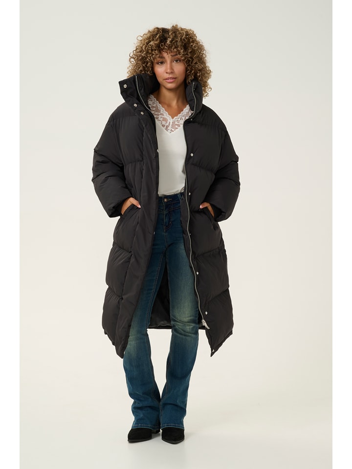 Kaffe Płaszcz zimowy w kolorze czarnym rozmiar: XL