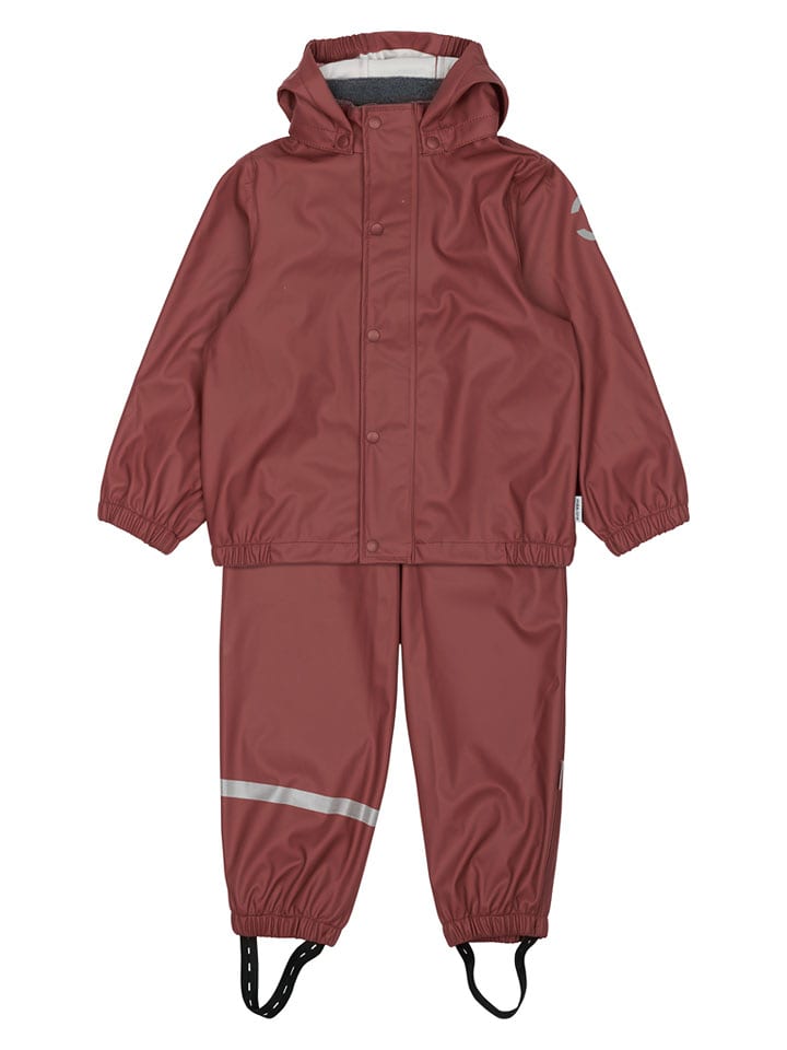 mikk-line 2-częściowy zestaw przeciwdeszczowy w kolorze czerwonym rozmiar: 110