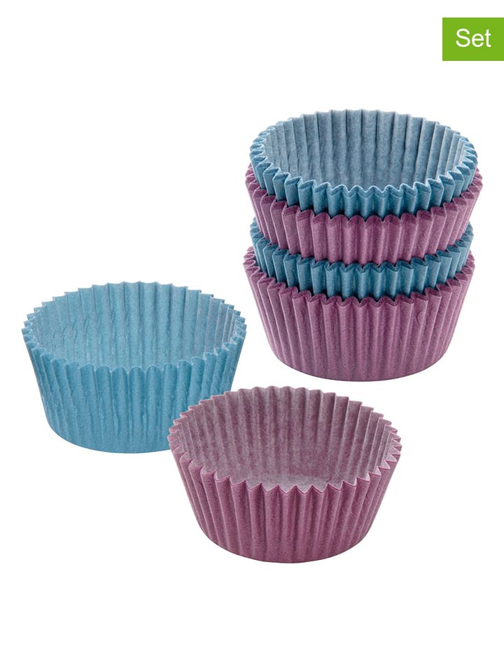 Zenker Foremki papierowe (200 szt.) w kolorze niebiesko-fioletowym do muffinek rozmiar: onesize
