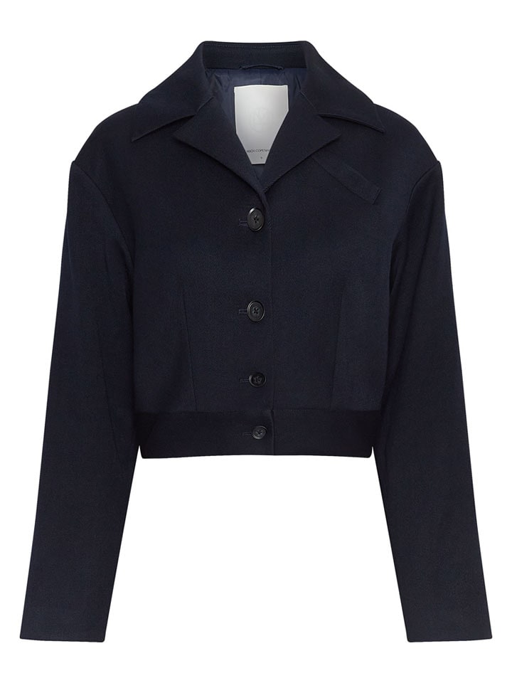 MOSS COPENHAGEN Kurtka koszulowa "Mynthe" w kolorze granatowym rozmiar: L