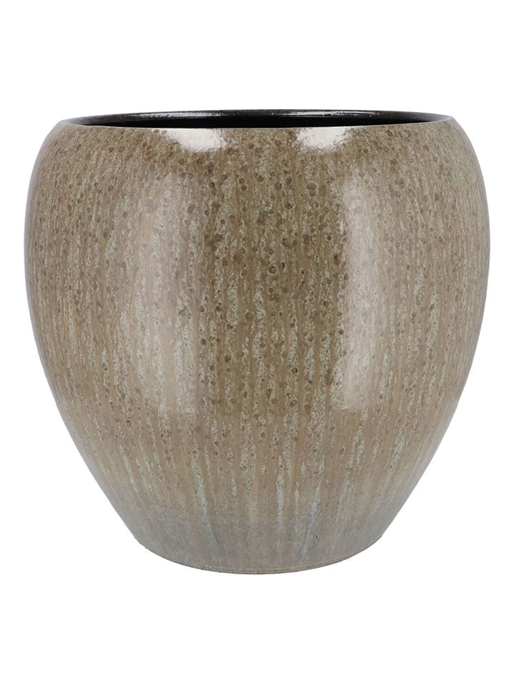 daan kromhout Doniczka "Jade" w kolorze beżowym - wys. 20 x Ø 18 cm rozmiar: onesize