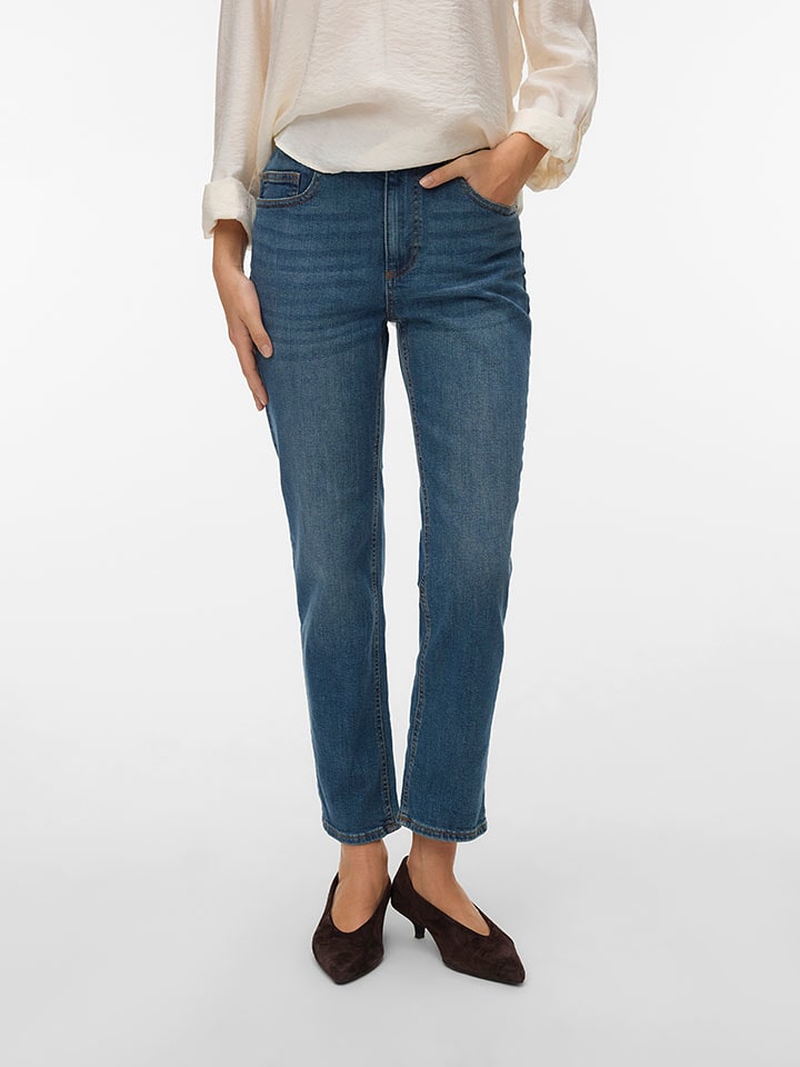 Vero Moda Dżinsy - Regular fit - w kolorze granatowym rozmiar: XS/L30
