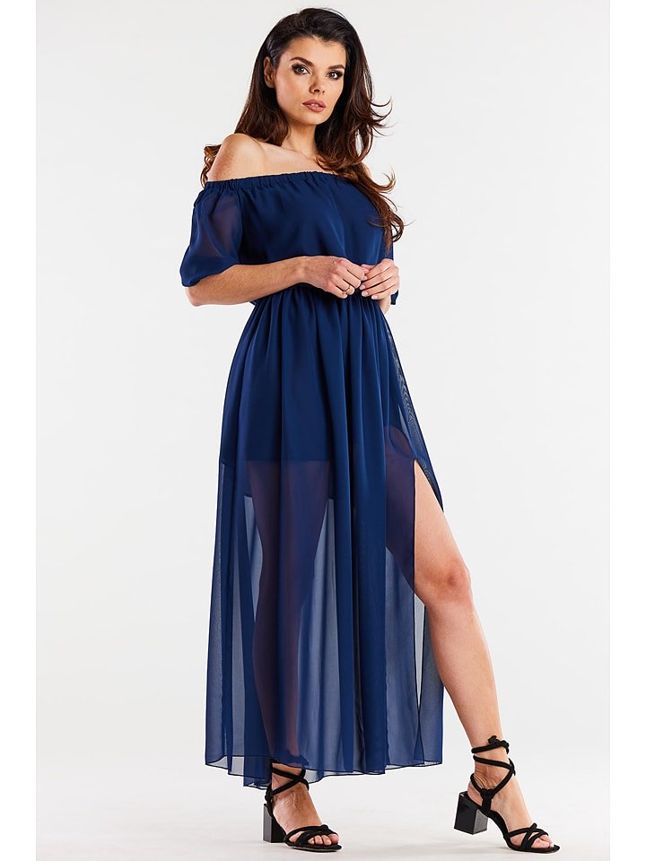 Awama Sukienka w kolorze granatowym rozmiar: S/M