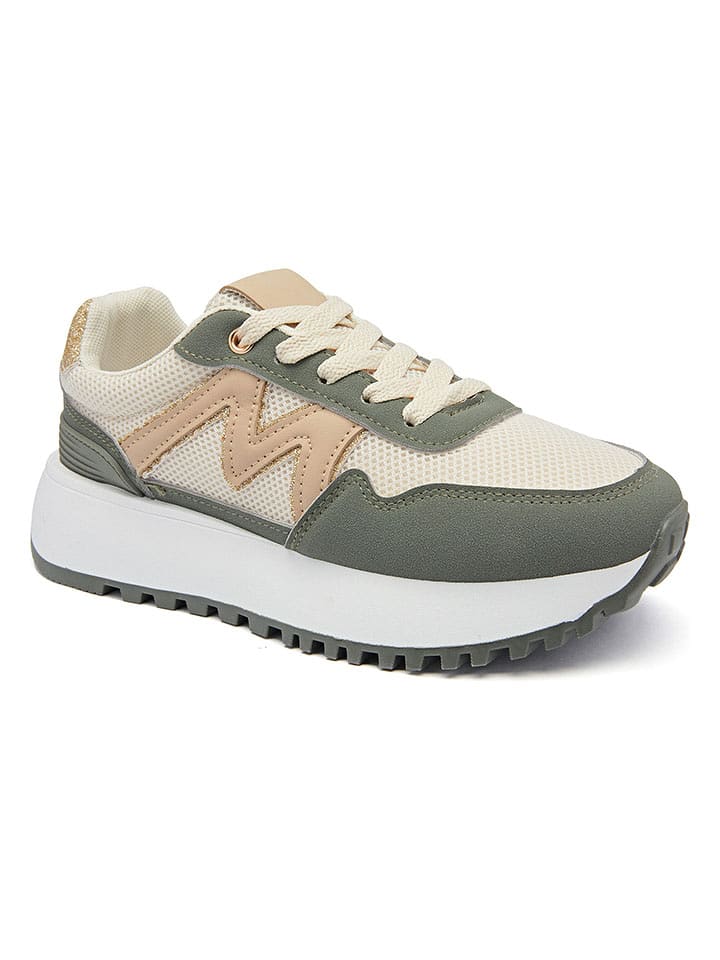 Sixth Sens Sneakersy w kolorze oliwkowo-kremowym rozmiar: 40