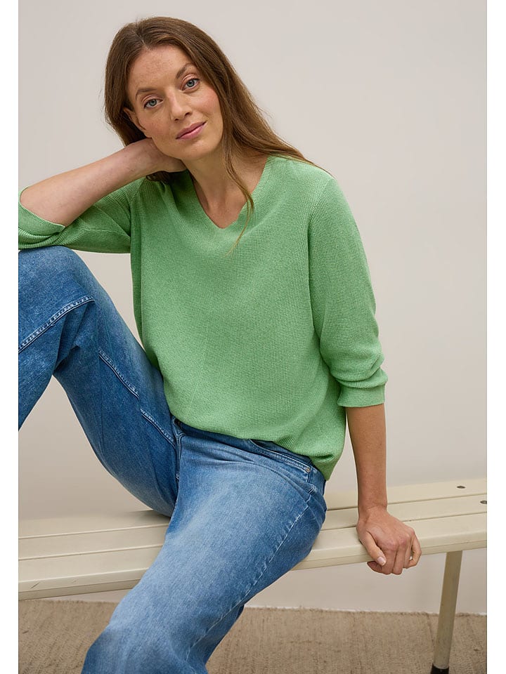 Cecil Sweter w kolorze zielonym rozmiar: M