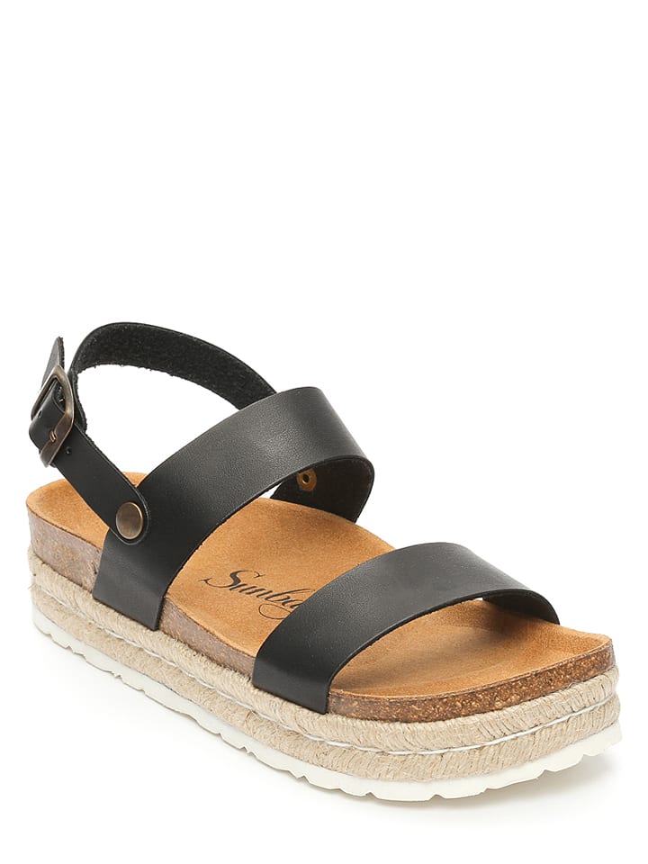 Sunbay Sandały "Kalmie" w kolorze czarnym rozmiar: 39