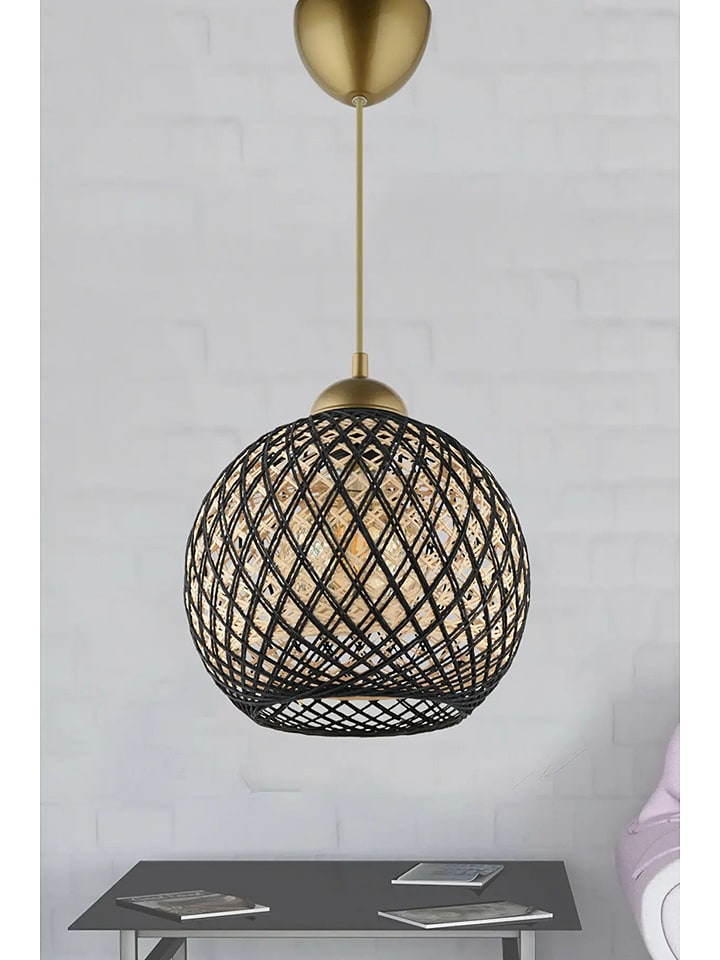 Opviq Lampa wisząca w kolorze złoto-czarnym - 22 x 54 x 20 cm rozmiar: onesize