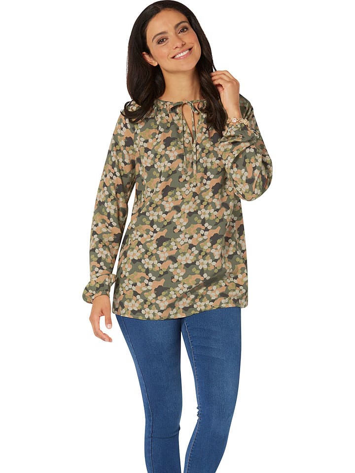 WITT WEIDEN Bluzka w kolorze oliwkowo-jasnobrązowym rozmiar: 50