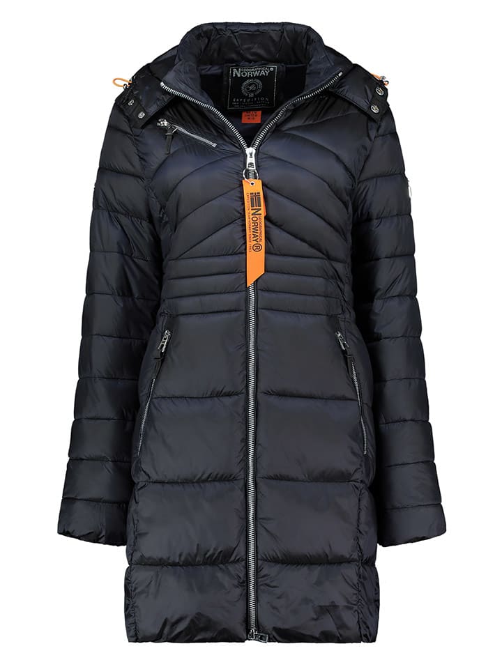 Geographical Norway Płaszcz pikowany w kolorze granatowym rozmiar: XXL