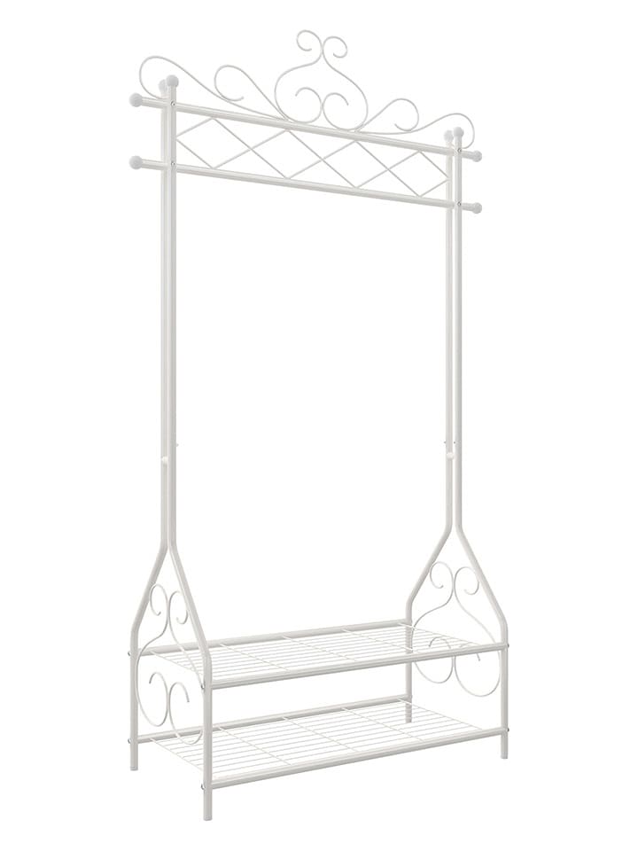 Songmics Garderoba stojąca w kolorze białym - 92 x 173 x 41 cm rozmiar: onesize