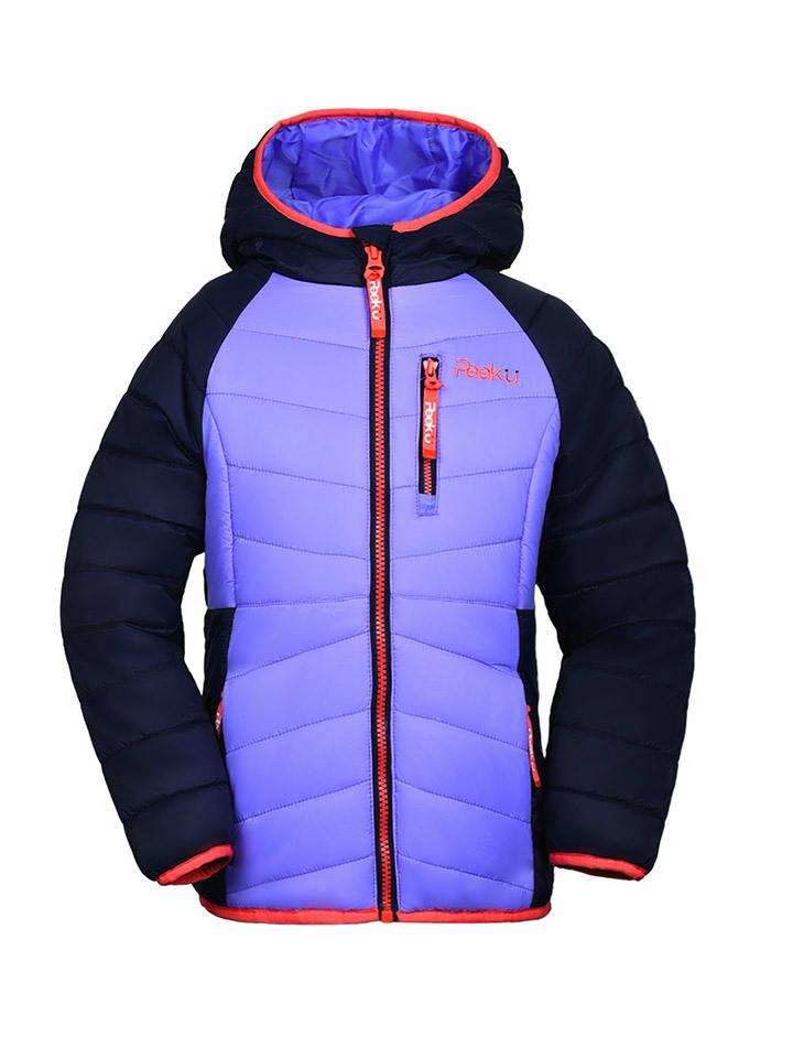 Peek U Całoroczna kurtka pikowana "Cordelia" w kolorze granatowo-fioletowym rozmiar: 116