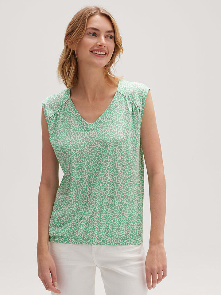 OPUS Top w kolorze zielono-białym rozmiar: 36