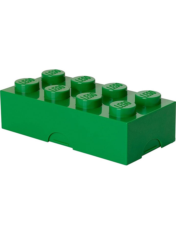 LEGO Pojemnik "Classic Brick 8" w kolorze zielonym na lunch - 20 x 7,3 x 10 cm rozmiar: onesize