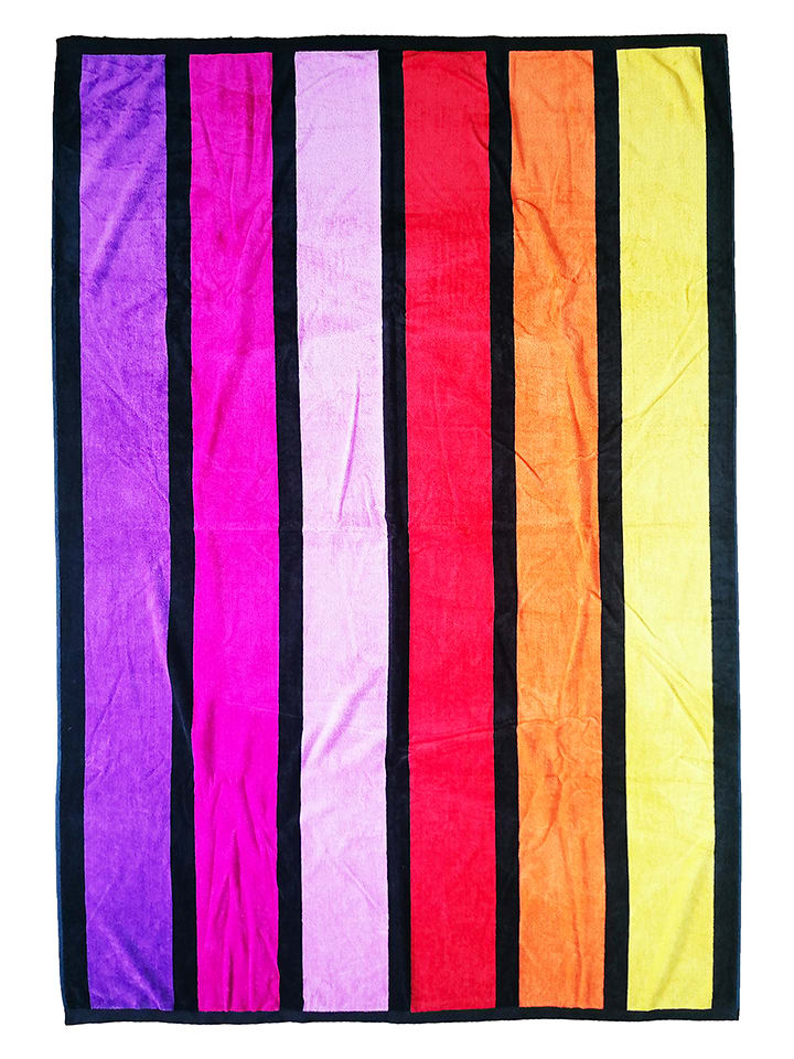 Le Comptoir de la Plage Ręcznik plażowy "Carioca - Happy" ze wzorem - 180 x 140 cm rozmiar: onesize