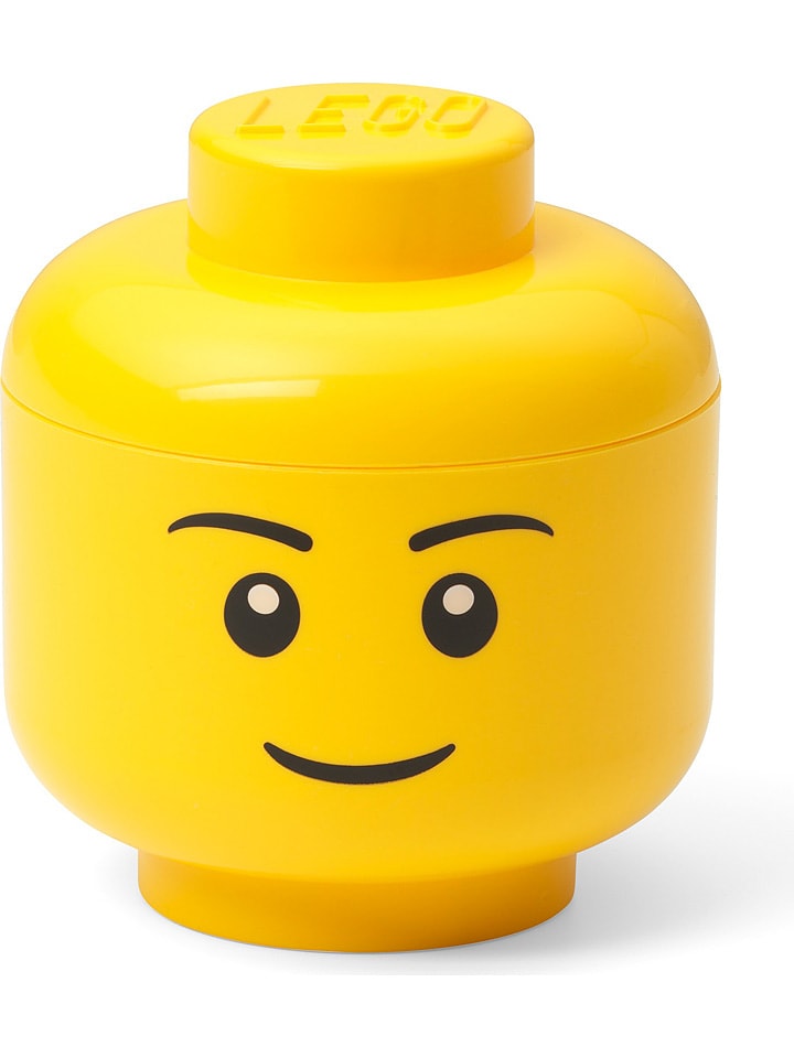 LEGO Pojemnik "Boy" w kolorze żółtym - wys. 11,5 x Ø 10,2 cm rozmiar: onesize