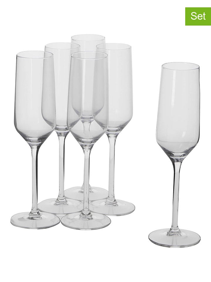 Alpina Kieliszki (6 szt.) do szampana - 220 ml rozmiar: onesize