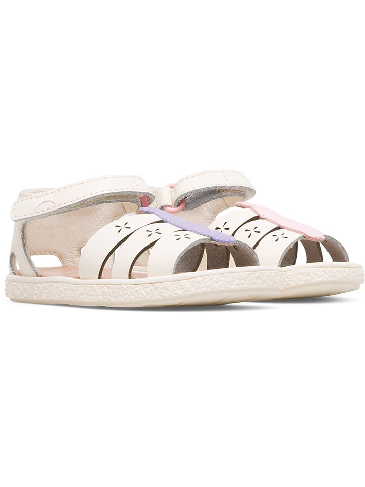 Camper Skórzane sandały "TWS" w kolorze kremowym rozmiar: 21