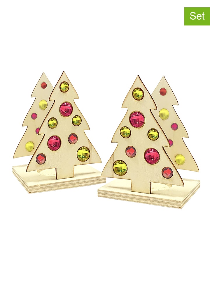 SUNNYSUE Świeczniki (2 szt.) w kolorze jasnobrązowym na podgrzewacze rozmiar: onesize