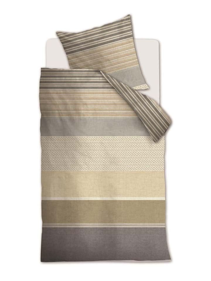 Beddinghouse Komplet pościeli renforcé "Motif" w kolorze beżowo-brązowo-szarym rozmiar: 155x220 cm