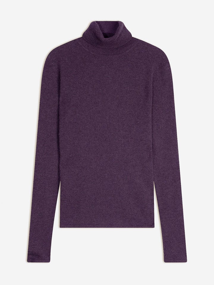 Perfect Cashmere Kaszmirowy sweter "Ashley" w kolorze fioletowym rozmiar: M