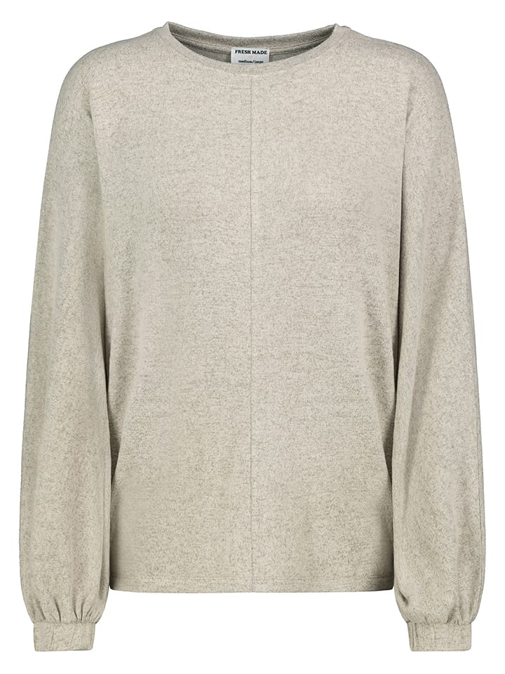 Fresh Made Sweter w kolorze szarym rozmiar: L/XL