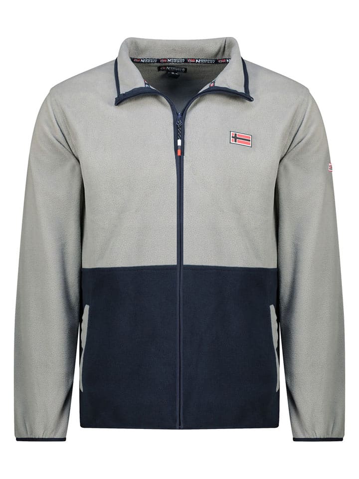 Geographical Norway Kurtka polarowa w kolorze szaro-granatowym rozmiar: S