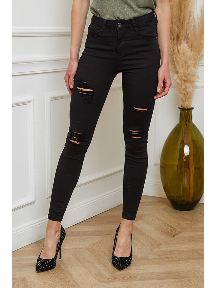Joséfine Dżinsy "Livnat" - Skinny fit - w kolorze czarnym rozmiar: M