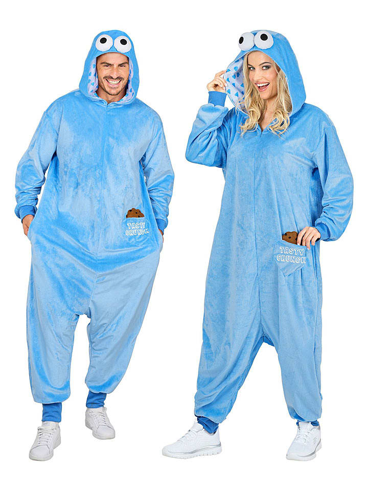 Carnival Party Kombinezon kostiumowy "Sweets Monster" w kolorze błękitnym rozmiar: L/XL