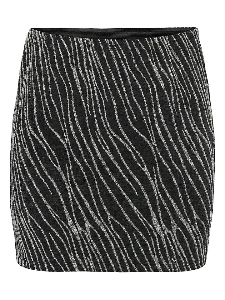 Noisy may Spódnica w kolorze srebrno-czarnym rozmiar: M