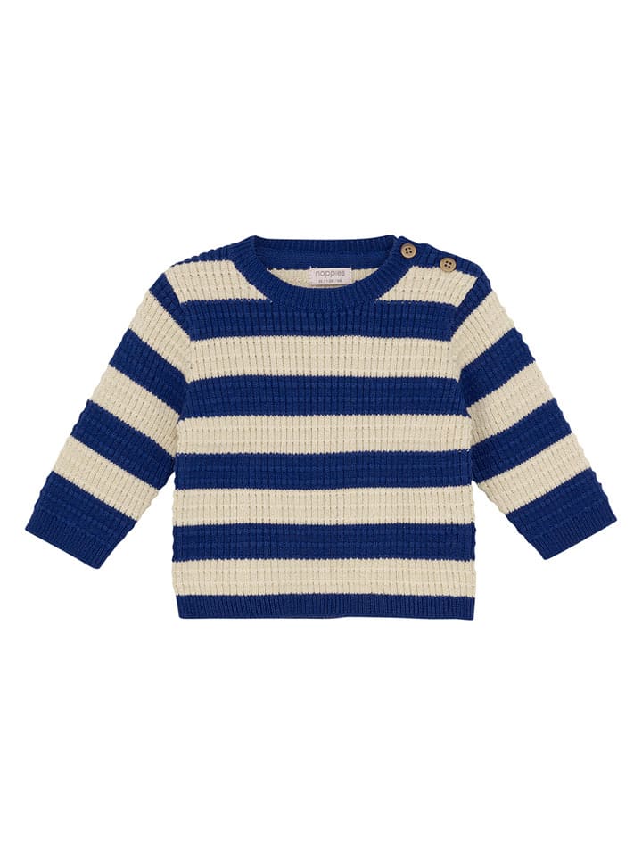 Noppies Sweter "Segesta" w kolorze niebiesko-beżowym rozmiar: 92