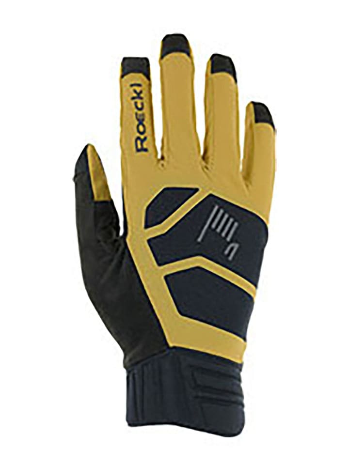 Roeckl SPORTS Rękawiczki kolarskie "Murnau" w kolorze czarno-żółtym rozmiar: 7,5