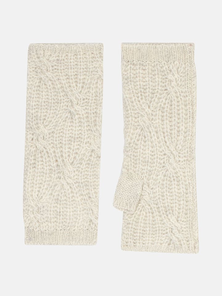 Perfect Cashmere Kaszmirowe mankiety "Bale" w kolorze beżowym rozmiar: onesize