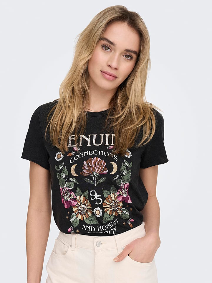 ONLY Koszulka w kolorze czarnym rozmiar: XL