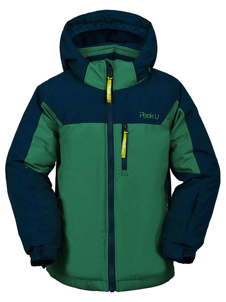Peek U Kurtka narciarska "Hawk" w kolorze zielonym rozmiar: 176
