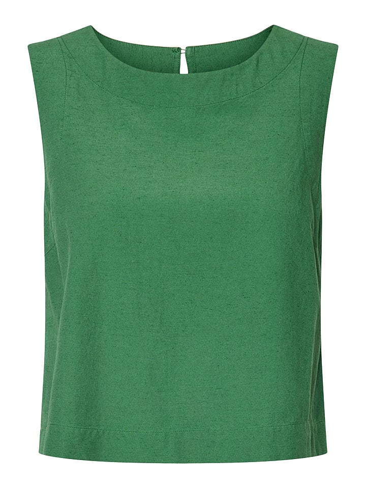 Pieces Top "Tera" w kolorze zielonym rozmiar: XS