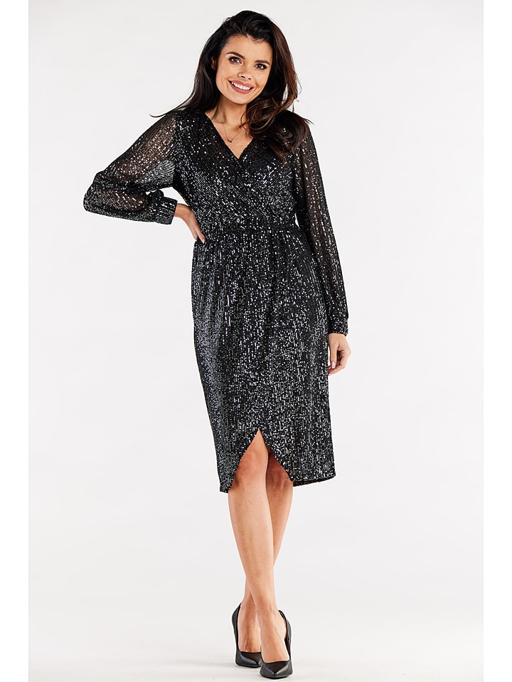 Awama Sukienka w kolorze czarnym rozmiar: S