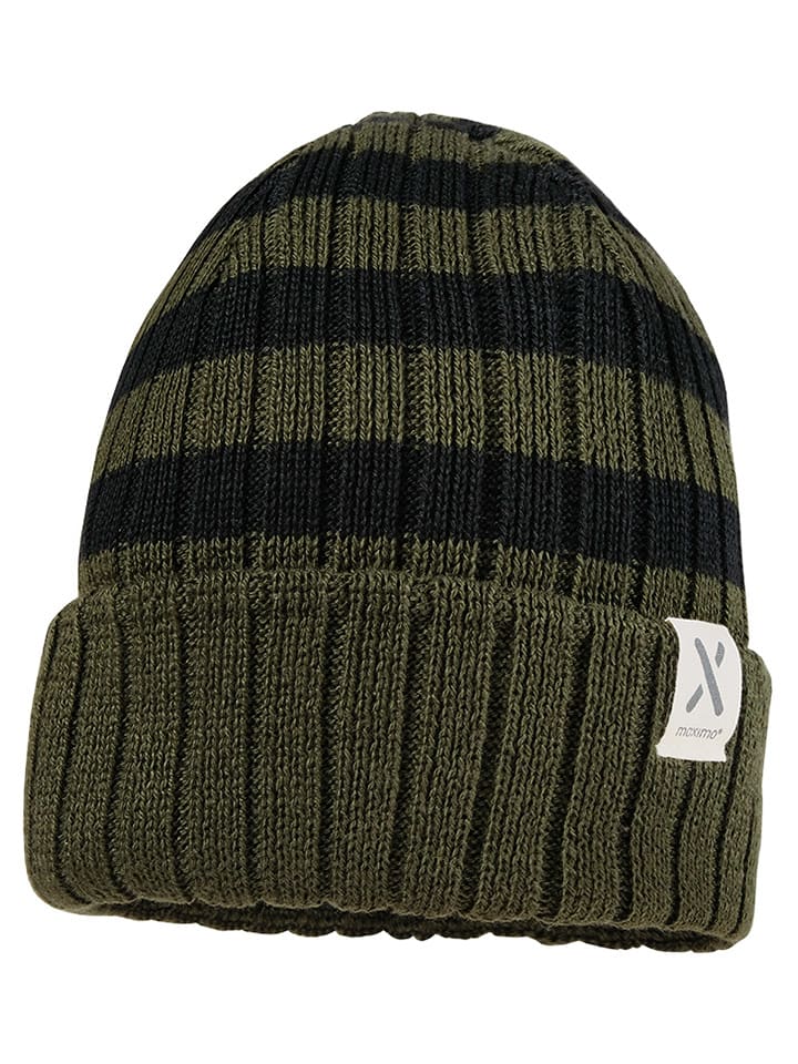 MaxiMo Czapka w kolorze oliwkowo-czarnym rozmiar: 51 cm