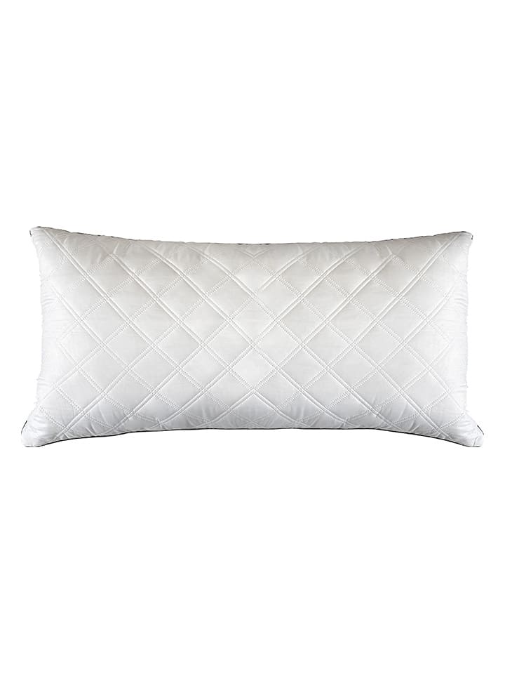 Good Morning Poduszka w kolorze białym rozmiar: 40x80 cm