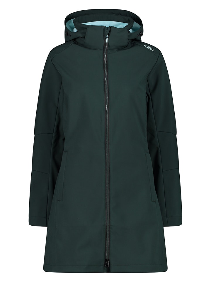 CMP Płaszcz softshellowy w kolorze zielonym rozmiar: 36