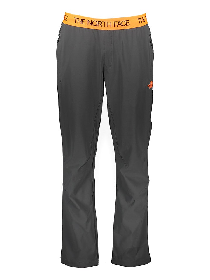 The North Face Spodnie funkcyjne w kolorze szaro-pomarańczowym rozmiar: L