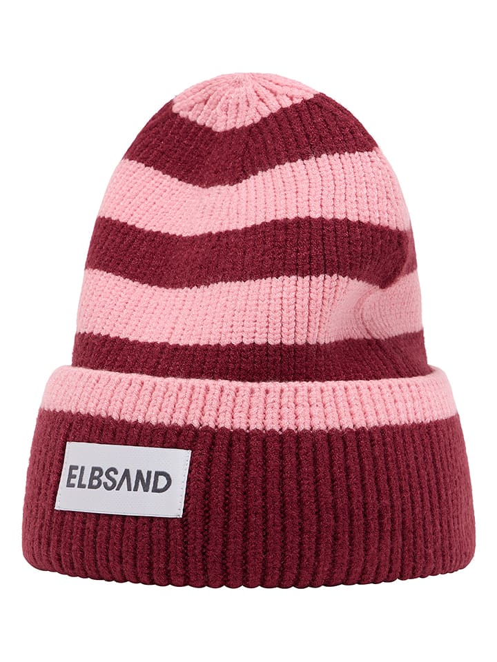 ELBSAND Czapka beanie "Norid" w kolorze czerwono-różowym rozmiar: onesize
