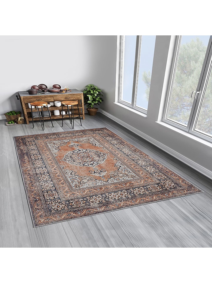 Mioli Bawełniany dywan "Woopamuk" w kolorze jasnobrązowym rozmiar: 100x150 cm