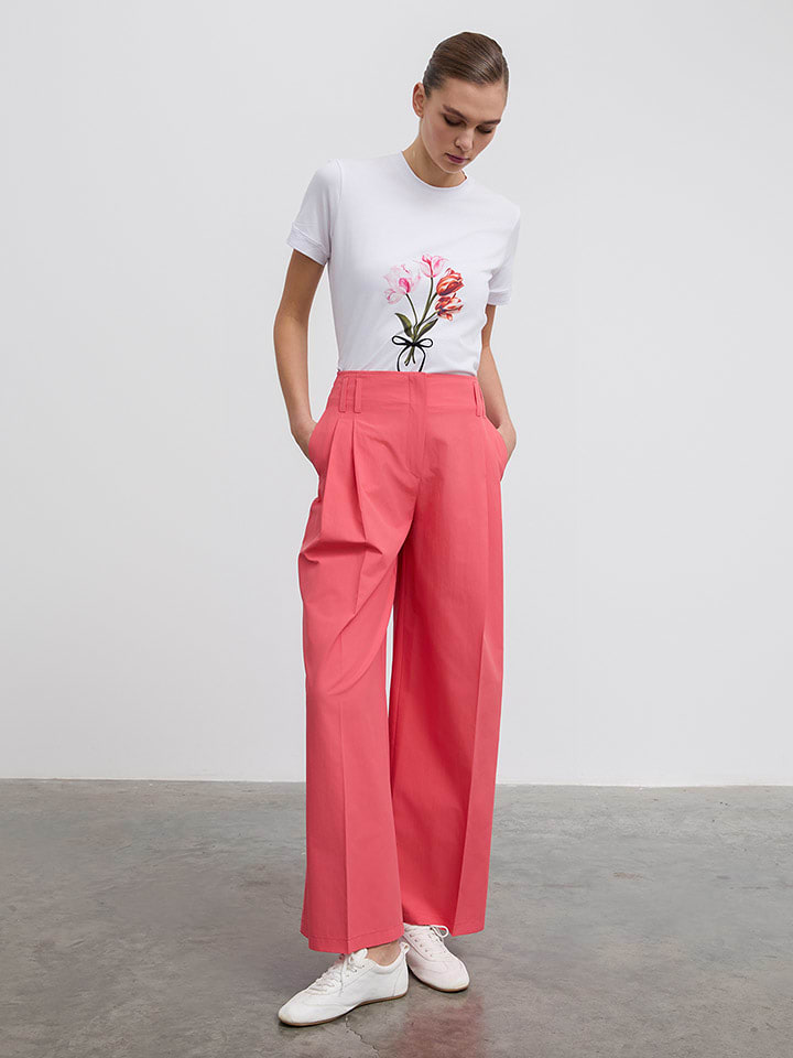 BGN Spodnie w kolorze różowym rozmiar: 38