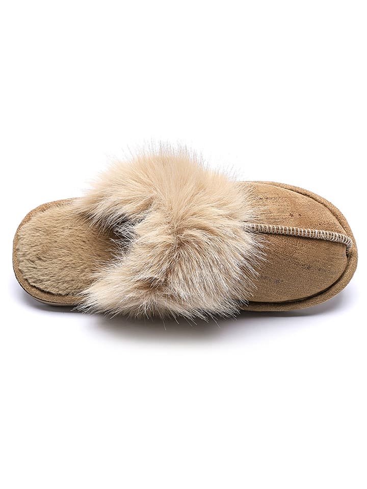 Confly Kapcie w kolorze karmelowym rozmiar: 38